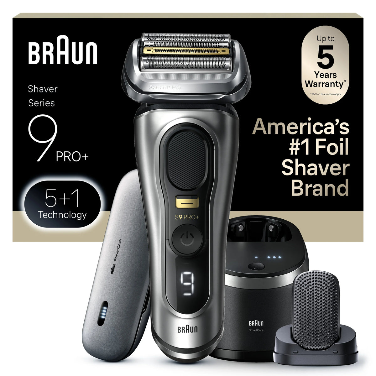 Series 9 PRO+ Electric Shaver with PowerCase, 6-in-1 SmartCare Center, ProComfort Head, 9599cc