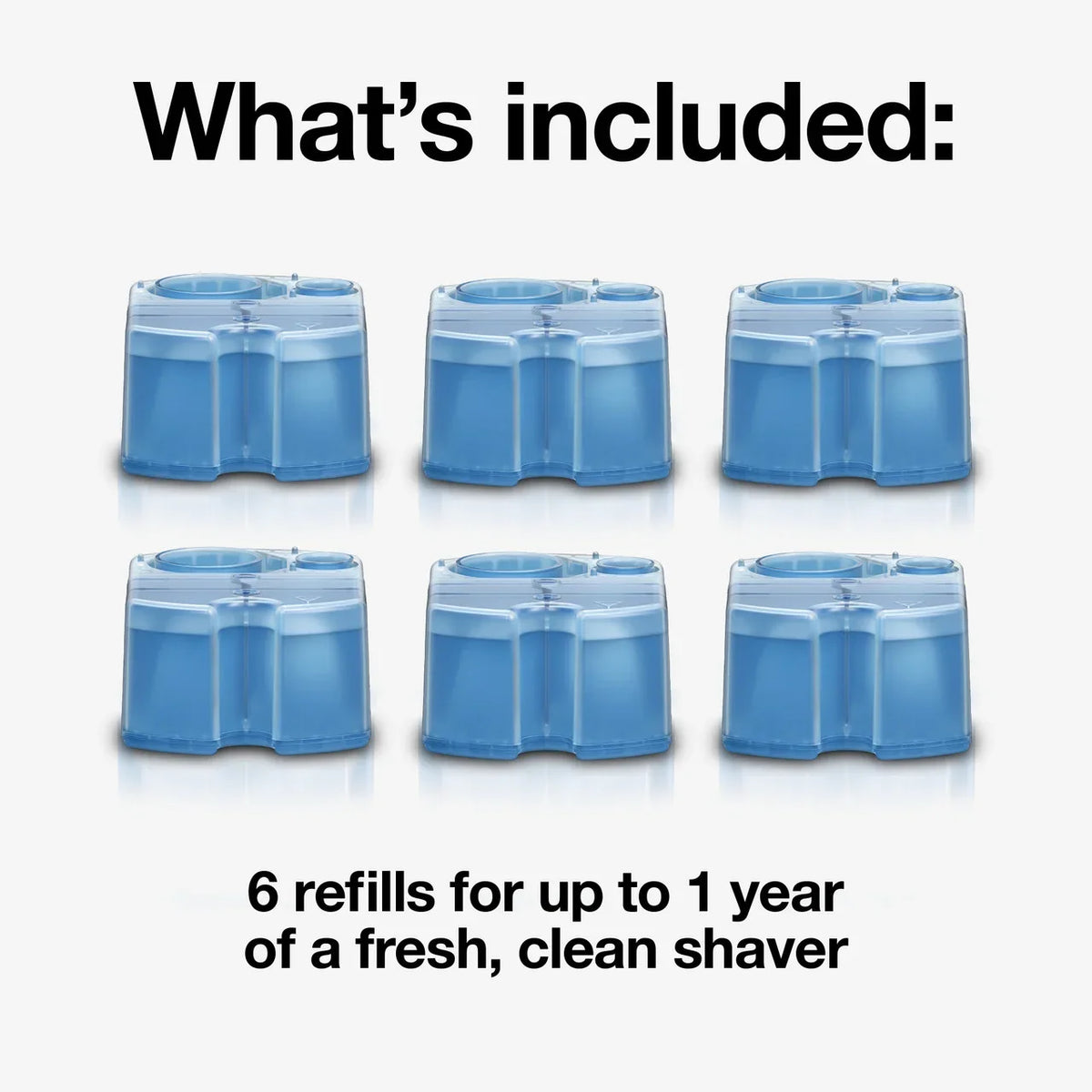 Braun Clean & Renew Refill Cartridges, 6 Pack